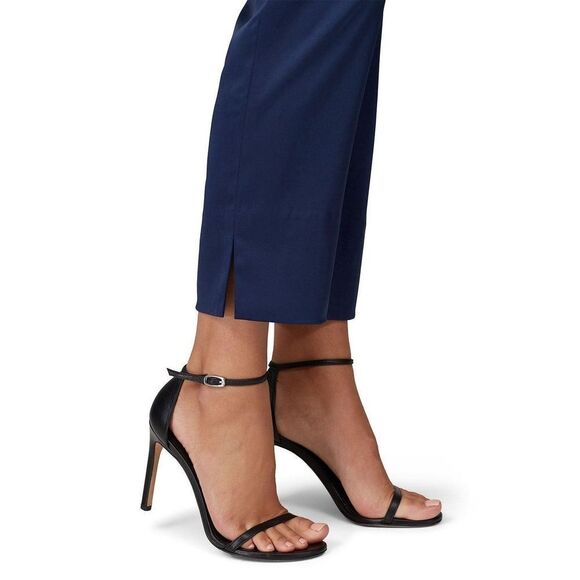 Maison de Papillon NYC Navy Blue Kennedy Sateen Pants Dress pants size medium - Picture 4 of 12